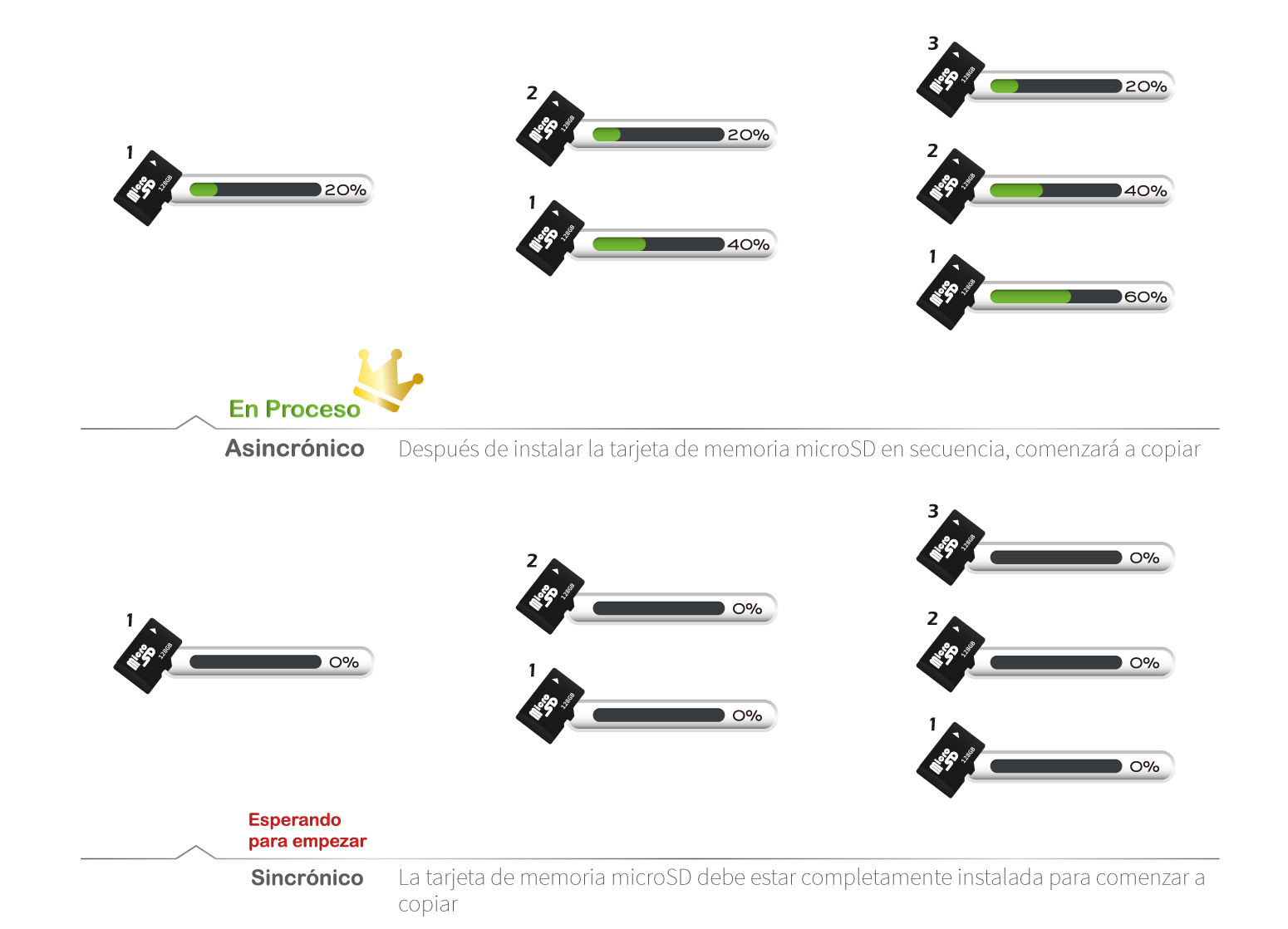 every ports has its own copy process