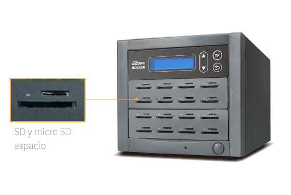 Combo duplicator loaded with sd and microSD socket