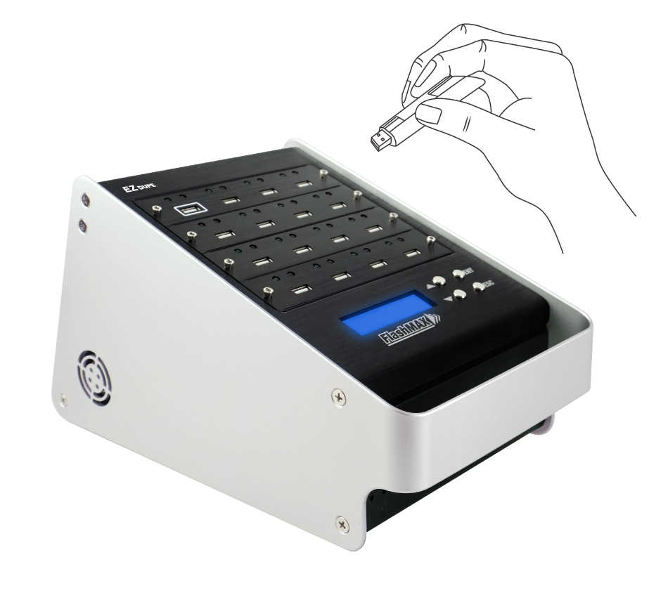 usb duplicator streamlined slope design