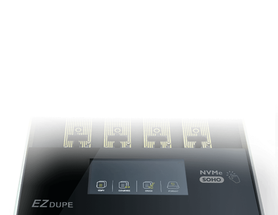 NVMe Touch 內鍵四種功能: 拷貝、抹除、格式化、比對